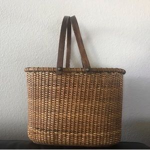 Vintage wicker basket
